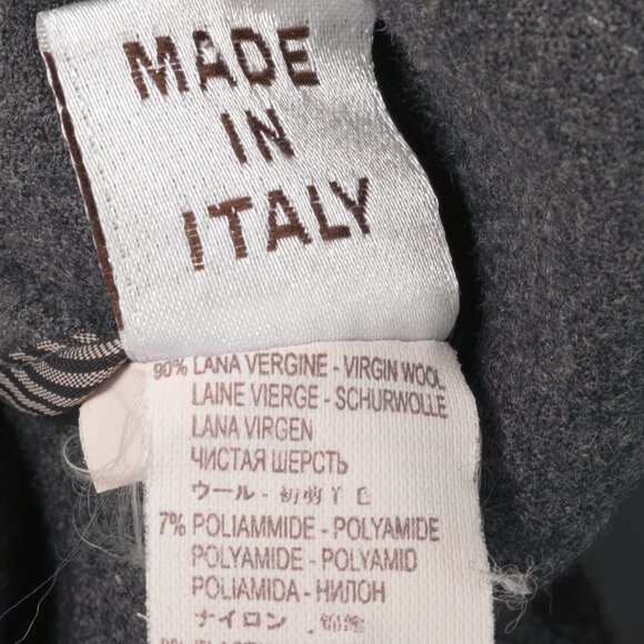 Brunello Cucinelli Grey Wool-Flannel Skinny Pants - Picture 10 of 11